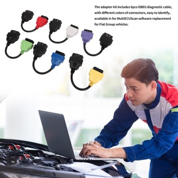 6 шт. для адаптерного кабеля MultiECUScan OBD2