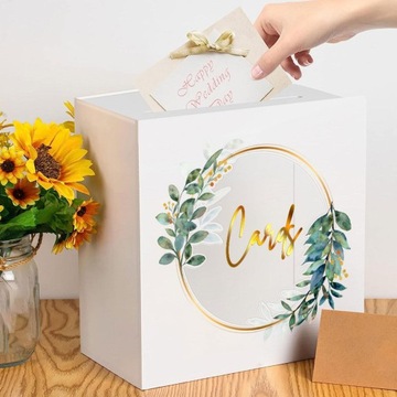 Акриловая коробочка для открытки на годовщину свадьбы.