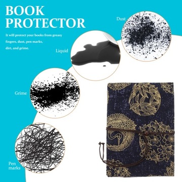 ЗАЩИТНАЯ ОБЛОЖКА КНИГИ ЧЕРНИЛА СИНЕГО ЦВЕТА ПЛАЧВОРК