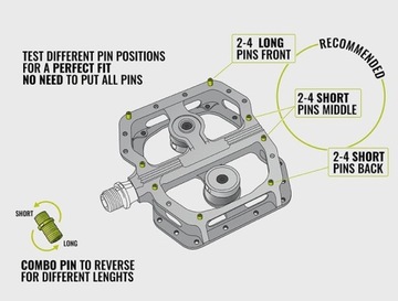 Педали MAGPED ENDURO2 200 Нм, Магнитные с колодками