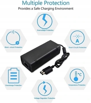 Блок питания Elektron для Xbox 360 Slim, черный