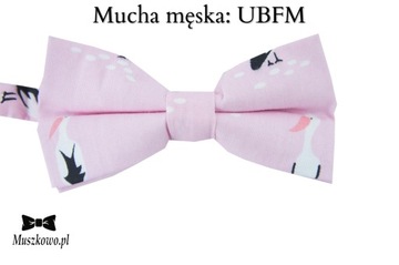 Szelki i mucha męskie WZORY DO WYBORU! PUDROWY RÓŻOWE