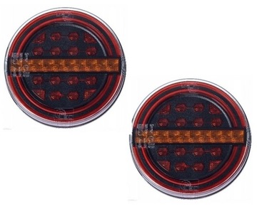 LAMPA TYLNA ZESPOLONA LED RING DYNAMICZNY CIEMNA