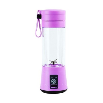 Przenośna sokowirówka Blender Ręczna wyciskarka do owoców 400 ml Wytrząsa automatycznie w kolorze fioletowym