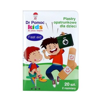 Zestaw plastrów z opatrunkiem Dr Pomoc 20 szt.