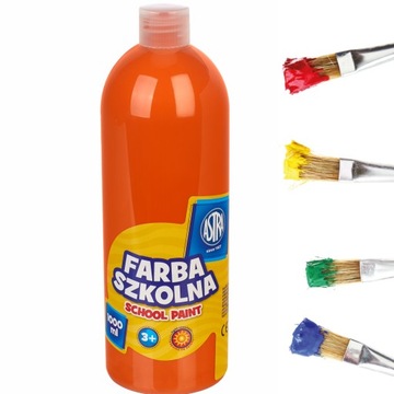 Astra FARBA SZKOLNA PLAKATOWA 1l pomarańczowa