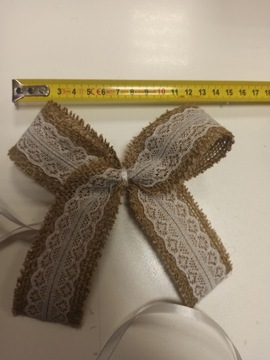 БОХО РОЖДЕСТВЕНСКИЙ БАНК из джута в стиле РУСТИК, длина 12 см.