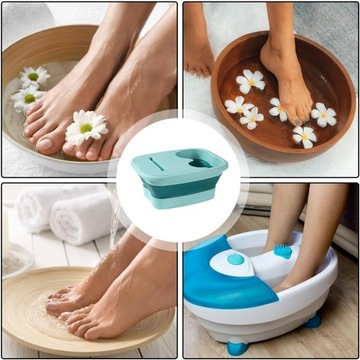 СКЛАДНАЯ ВАННОДКА ДЛЯ НОГ С МАССАЖНЫМ РОЛИКОМ