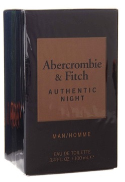 Abercrombie Fitch Authentic Night Man Woda Toaletowa 100ml