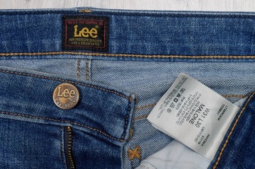 LEE MALONE SLIM JEANSY spodnie męskie granatowe PREMIUM 31/30 pas 80