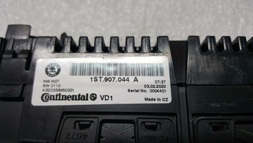 PANEL KLIMATIZACE SKODA CITIGO 1ST907044A DEMONTÁŽ