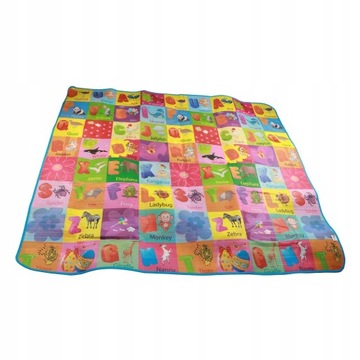 PIANKOWA DWUSTRONNA MATA EDUKACYJNA 200X180CM