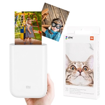 МИНИ-ФОТОПРИНТЕР Xiaomi Mi Portable Photo ZINK + запасная бумага