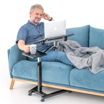 Tatkraft Joy конюшня, мобильный стол для ноутбука, 4 колеса, темный