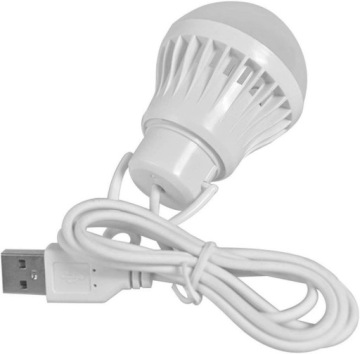 USB светодиодная лампа белого света, кабель 3 Вт, 1 м, 200 лм #585831
