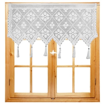 ZASŁONA do kuchni FIRANKA zasłonka BIAŁA 30x150 cm