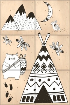 Modułowa ścianka wspinaczkowa TIPI