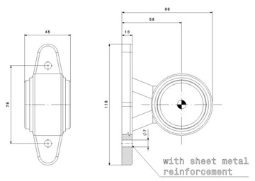 ПЕРЕДНЕ-ЗАДНИЙ БОКОВОЙ КОНТУРНЫЙ ФОНАРЬ, КОРОТКИЙ, МАЛЕНЬКИЙ!