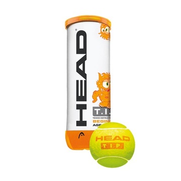 Piłki tenisowe dziecięce HEAD Tip 3 szt. pomarańczowo-żółte 578123 OS