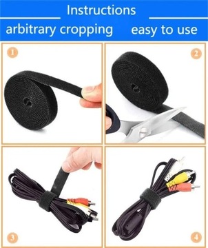 ЛЕНТА-ВЕЛКРО ЛЕНТА-ВЕЛКРО КАБЕЛЬНЫЙ ОРГАНАЙЗЕР 10мм 1м