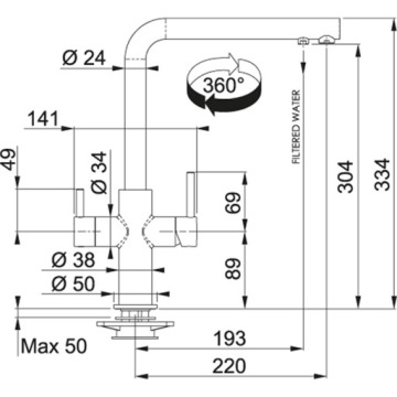 КОМПЛЕКТ ДЛЯ ПОЛНОЙ ФИЛЬТРАЦИИ ВОДЫ FRANKE CLEAR WATER