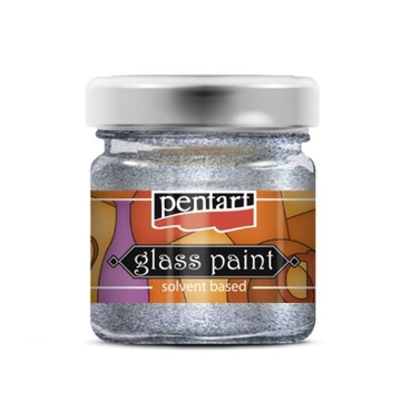 FARBA DO SZKŁA SREBRO BŁYSZCZĄCE ...SŁOIK 30 ML 9