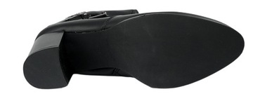 БОТИНКИ ЖЕНСКИЕ SERGIO LEONE KZ 103 черные из искусственной кожи, размер 37