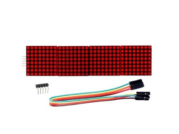 MAX7219 - MATRYCA/MATRIX LED 8x32 - czerwona