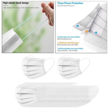 Одноразовый, трехслойный, на петле.