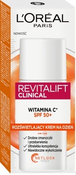L'OREAL REVITALIFT КЛИНИЧЕСКИЙ КРЕМ С ВИТАМИНОМ С ОСВЕЩАЮЩИЙ SPF 50