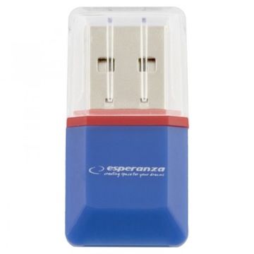 КАРТРИДЕР ESP USB 2.0 micro SD SDHC СИНИЙ GW