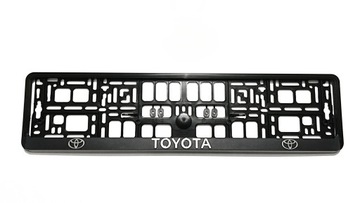 RAMKA TABLICY REJESTRACYJNEJ NAPIS TOYOTA CHROM