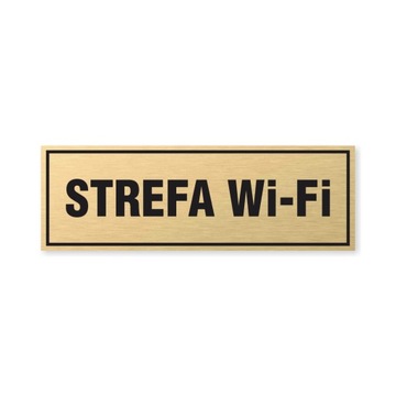 Tabliczka złota z taśmą OPZ-177 - STREFA WI-FI