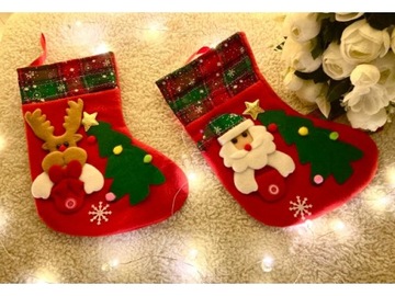 РОЖДЕСТВЕНСКИЙ НОСОК ПОДАРКИ САНТЫ КАМИН 3D