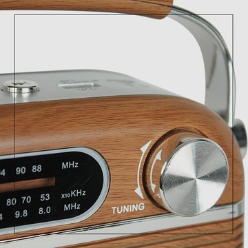 КУХОННОЕ РАДИО НА БАТАРЕЕ ПОРТАТИВНОЕ BLUETOOTH USB FM СТИЛЬНОЕ РЕТРО ВИНТАЖ