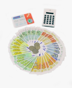 ДЕНЕЖНЫЕ БАНКНОТЫ И МОНЕТЫ ЕВРО ДЛЯ МАГАЗИНА PLAY