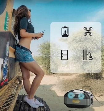 Силовая банк Flashfish P56 Солнечный генератор 80850MAH 600W