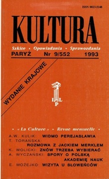 KULTURA SZKICE OPOWIADANIA SPRAWOZDANIA Nr 9/552