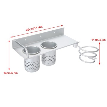 1 шт., настенный держатель для фена для ванной комнаты, органайзер, стеллаж для хранения, га