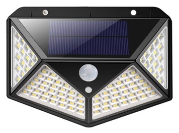 HALOGEN LAMPA SOLARNA 100LED CZUJNIK RUCHU SENSOR