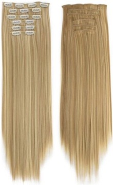 KOLORY CLIP IN DOCZEPIANE WŁOSY 60CM JAK NATURALNE