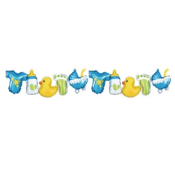 Girlanda balonowa balony BABY SHOWER duża 206x34