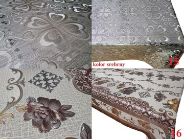CERATA METALICZNA 3D OBRUS 280x140 15 WZORÓW