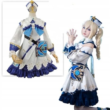 Genshin Impact Barbara Cosplay Kostium HALLOWEEN ŚWIĘTA PREZENT