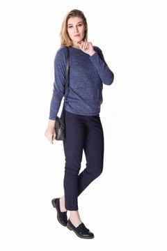 SWETER DAMSKI LUIGI MIĘKKA DZIANINA NIEBIESKI 38