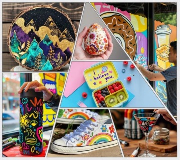 Акриловые маркеры Maza Maza Flamaster 24 на разные поверхности