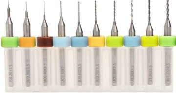 ZESTAW WIERTEŁ DO PCB CZYSZCZENIA DYSZ 0.2 - 1.2mm