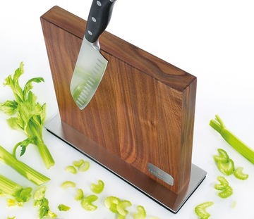 Блок ZassenHaus, магнитная подставка для ножей, орех