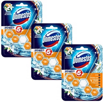 Domestos Power 5 Zawieszka WC Zapach Orange 3 szt.