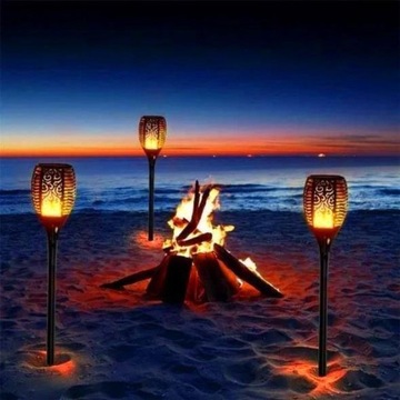 4x СОЛНЕЧНЫЕ ФАКЕЛЫ СОЛНЕЧНЫЕ САДОВЫЕ ЛАМПЫ САДОВЫЕ СВЕТОДИОДНЫЕ ПЛАМЯ